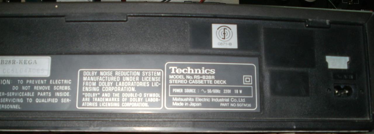 Technics-RS-B28R-Stereo-Cassette-Deck