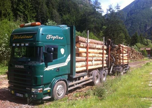 Scania 124 sa kran Epsilon 110