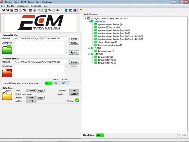 ECM TITANIUM 1.61 program za cipovanje auta + Driver
