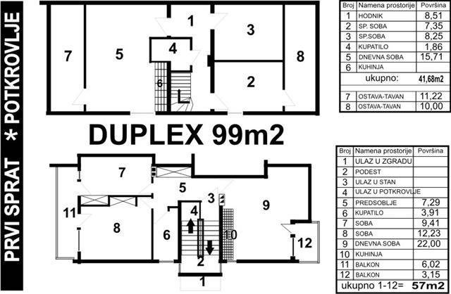 Duplex-99m2+garsonjera-26m2---Bele-Vode