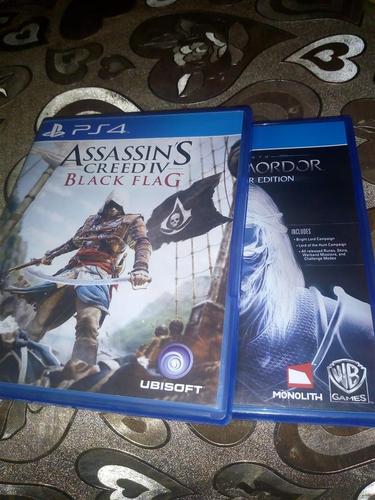 Assassins cred black flag & Shadow of Mordor Game 