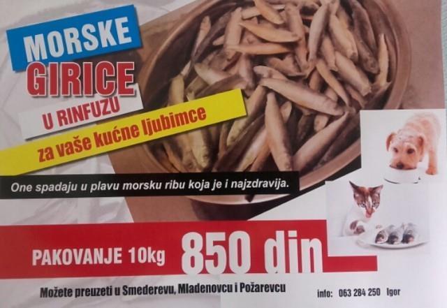 Morske girice za pse i mačke