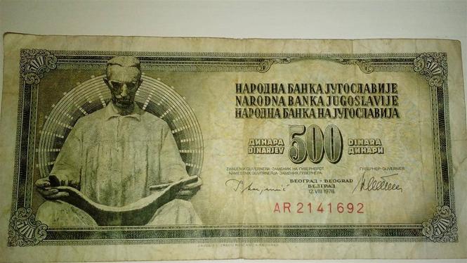 500 dinara 1978.