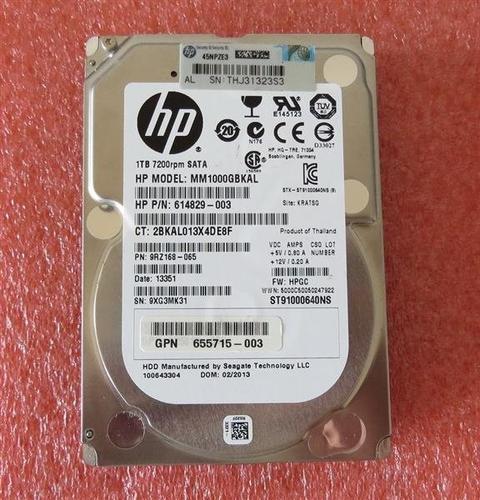 Nov HP 1TB 2.5" SATA3 Raid4 HotPlug Enterprise