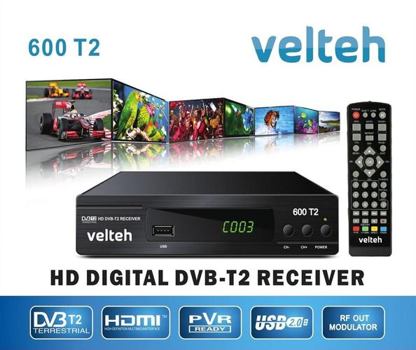 DVB-T2 Digitalni risiver Velteh 600T2 + RF
