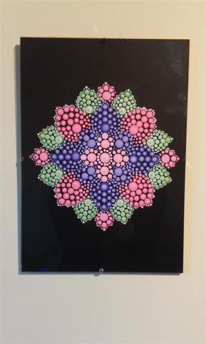 Mandala na staklu