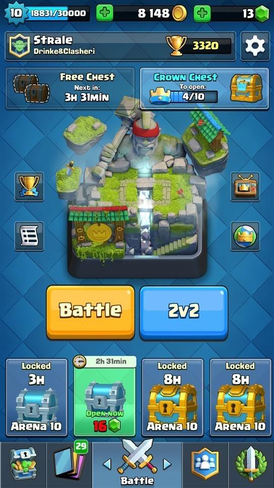 Clash-royale-account-3320-trofeja-Mega-Knight