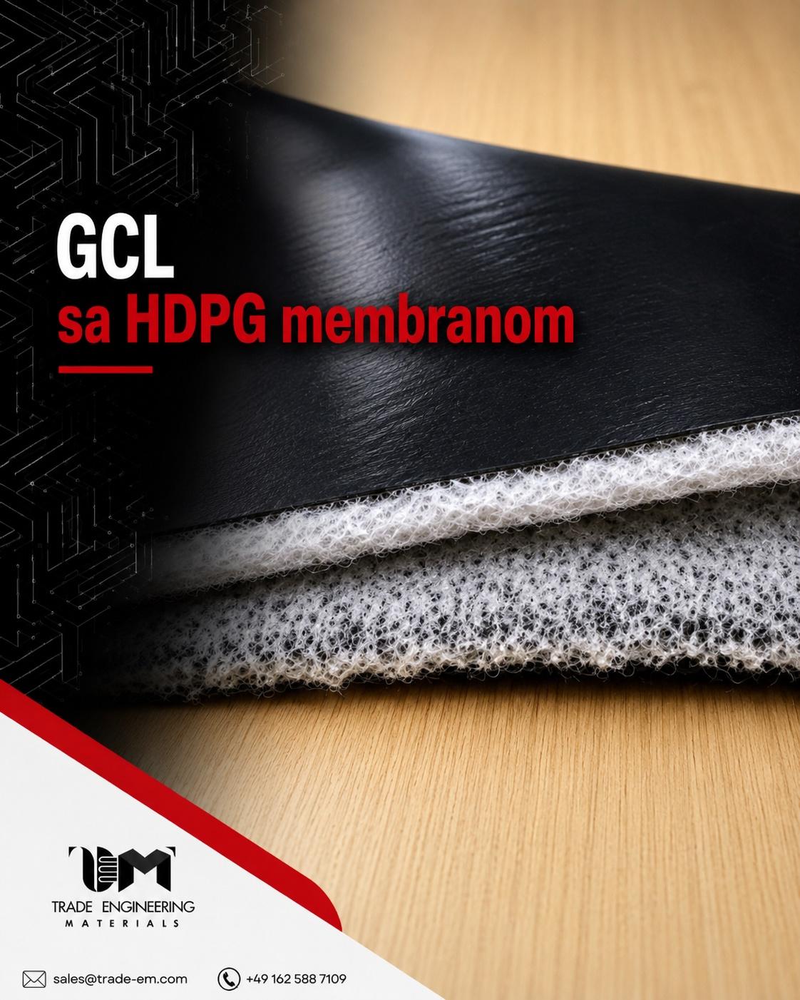 GCL-sa-HDPE-membranom