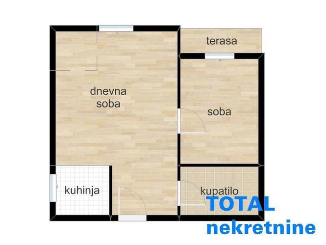 Jednoiposoban stan 39m2