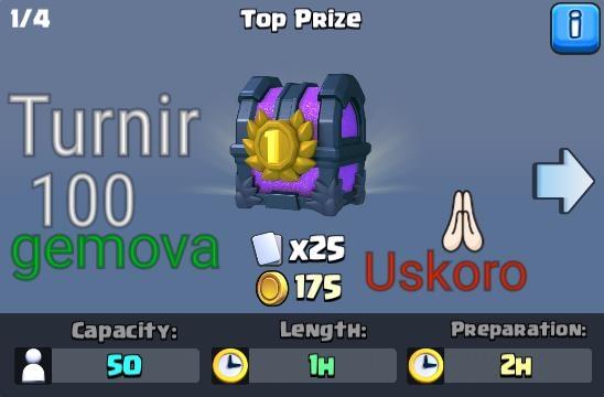 Clash Royale
Turnament hosting!