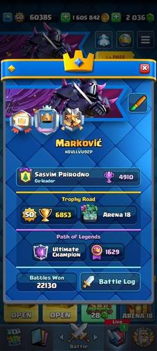 Prodajem clash royale acc.