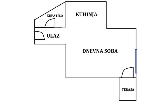 Izdajem praznu garsonjeru u centru NS