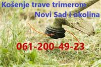 Košenje trave trimerom Novi Sad i okolina
