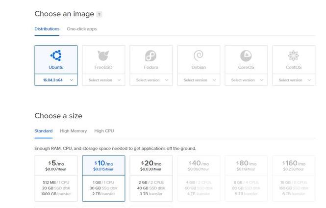 Nalog digitalocean.com