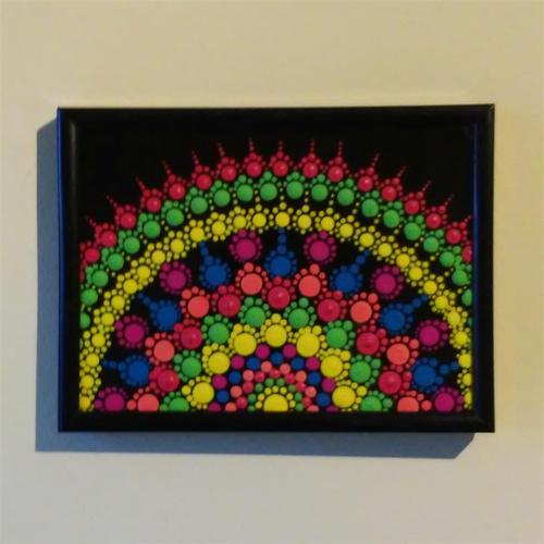 Mandala na staklu