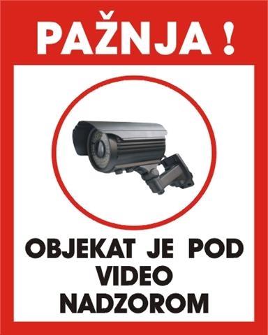 video nadzor table i nalepnice