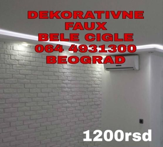 Ukrasne cigle bele gips