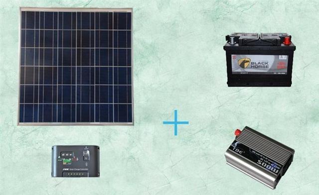 Solarni paneli MK - MALI komplet za vikendice