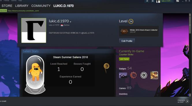 Steam Account 34 LVL