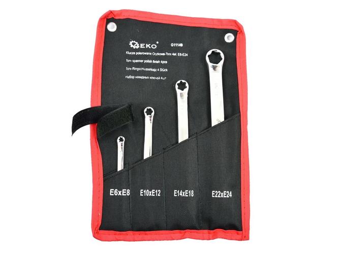 Set Ključeva Okasti TORX E6-E24 mm 
