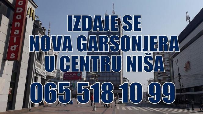 IZDAJE SE NOVA GARSONJERA U CENTRU NIŠA